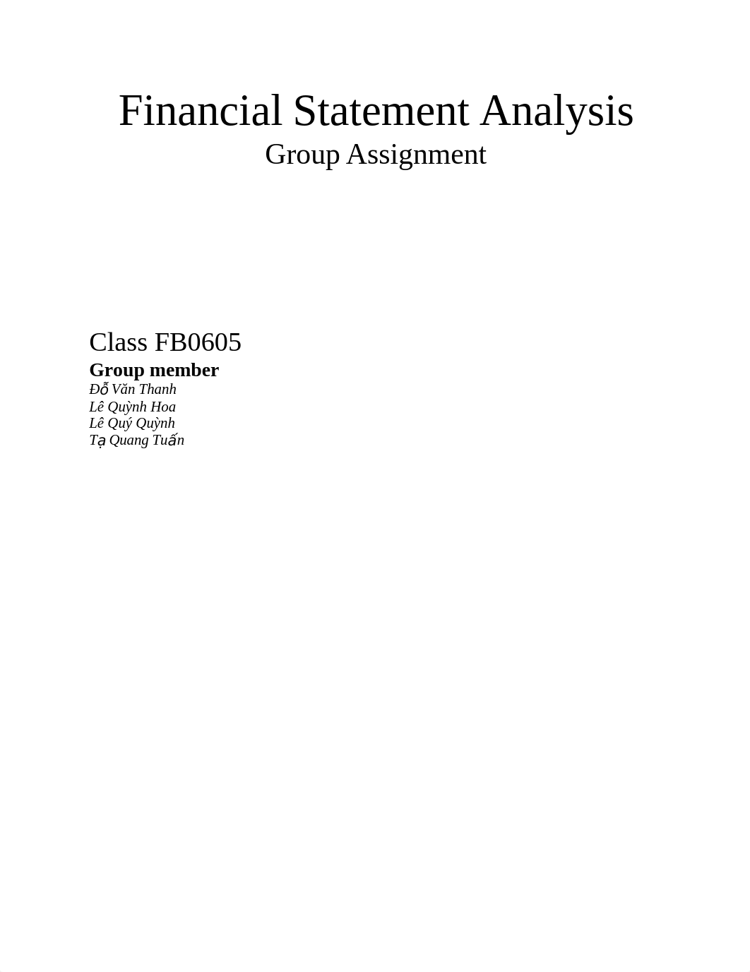 Financial Statement Analysis Group Assignment - FB0605_dk6z7ua2gh0_page1