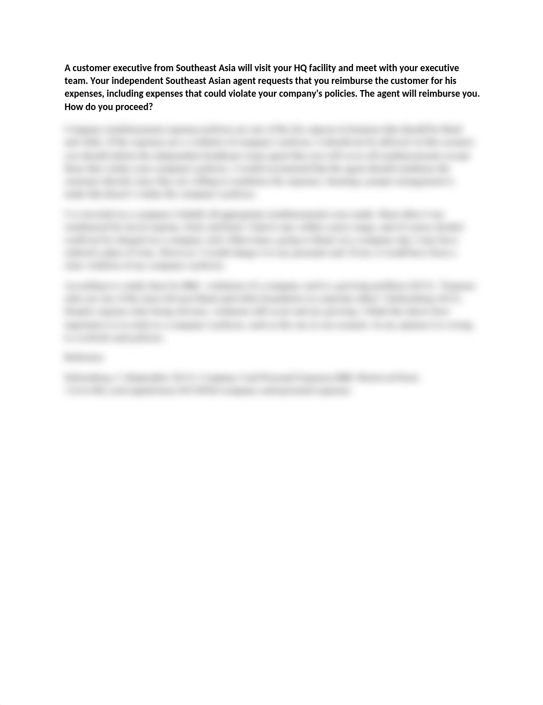 A customer executive from Southeast Asia will visit your HQ facility and meet with your executive te_dk6zkgw5nwt_page1