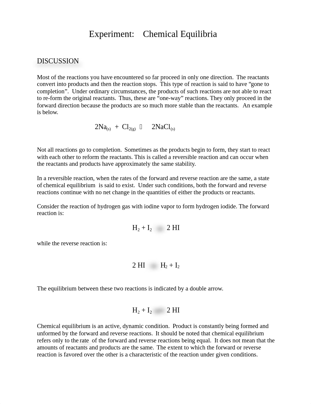 CHM-101 Experiment 5  Chemical Equilibriam (Jordan Massini).doc_dk7oyhauobu_page1