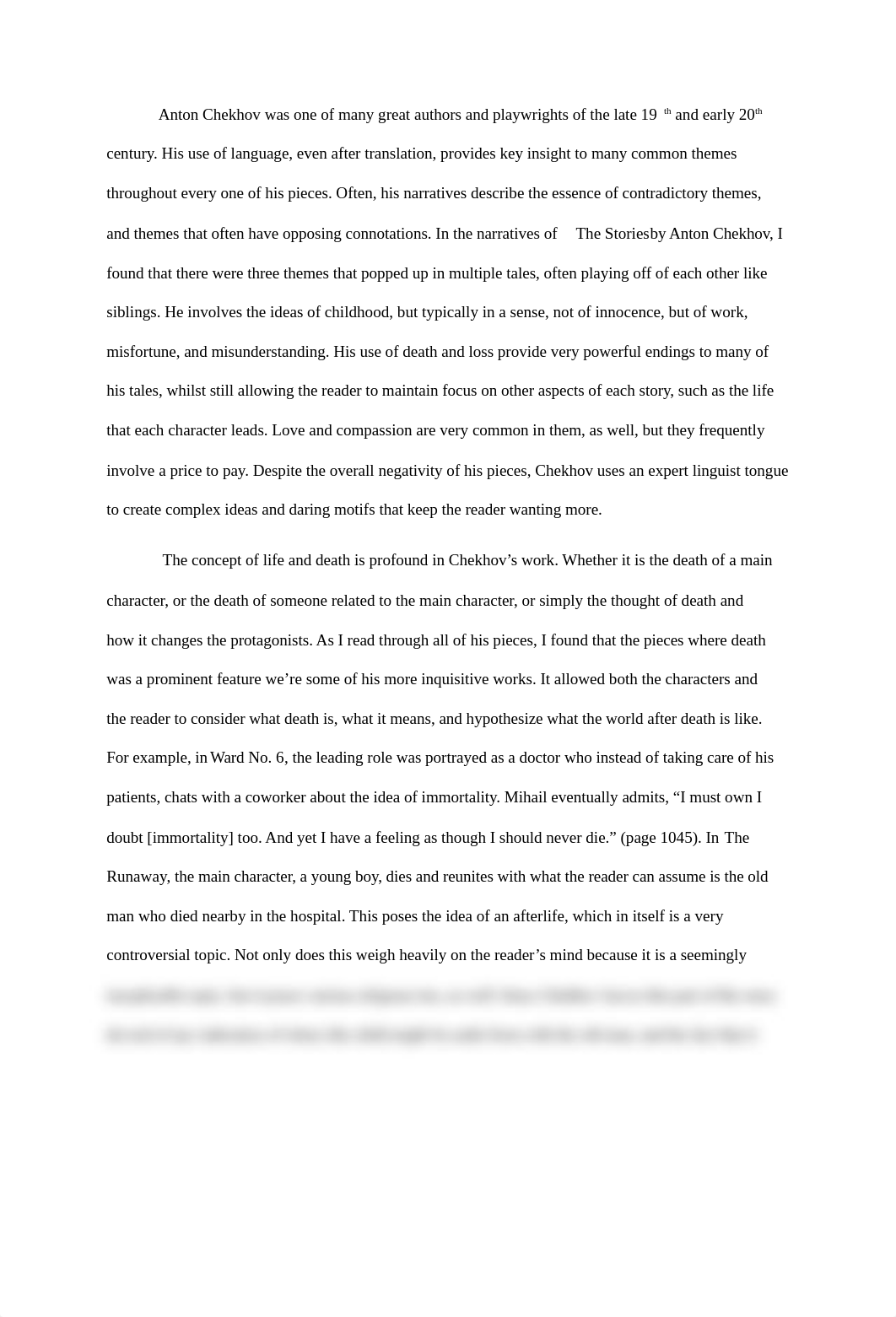 LLP - Anton Chekhov Analysis Essay.docx_dk7rewjhvh6_page1