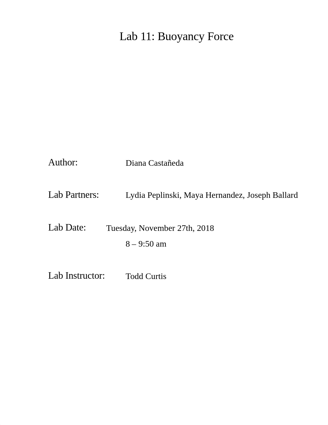 Lab #11 Buoyancy Force and Pascal's - PDF.pdf_dk7s526rrap_page1