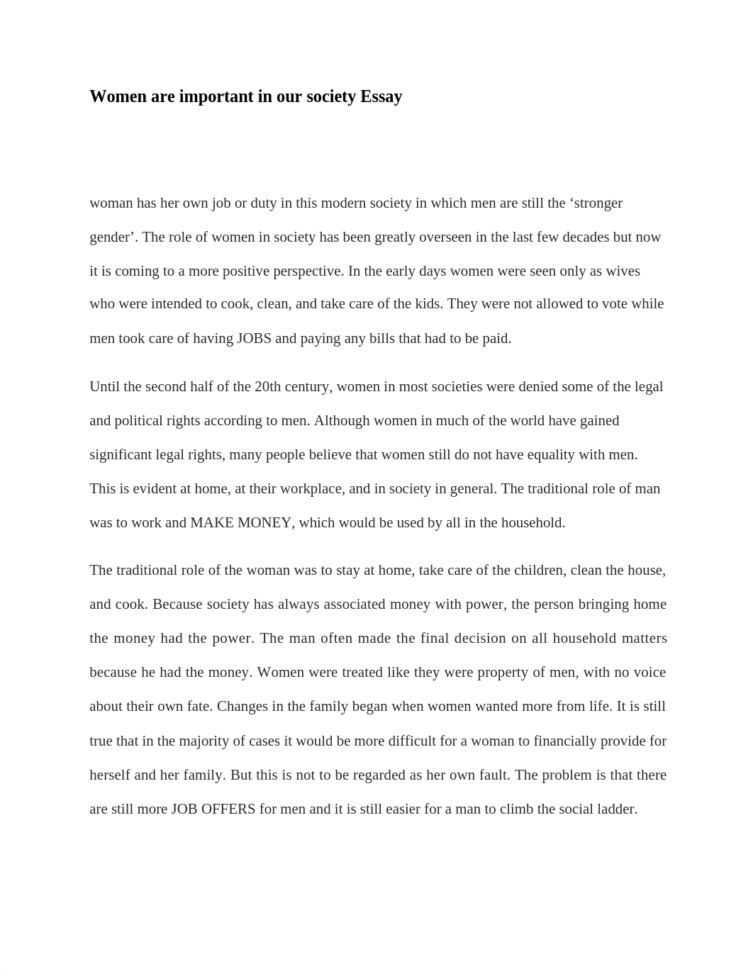 Women are important in our society Essay.docx_dk8i81vkb0r_page1