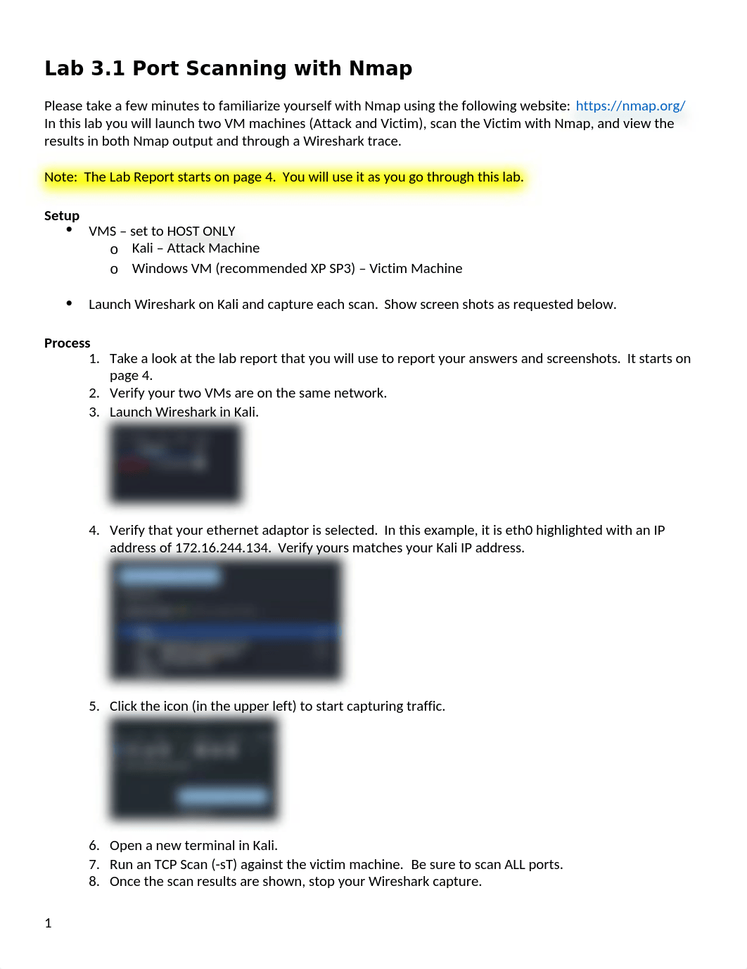 Lab 3.1 Scanning with nmap v21620c-1.docx_dk943uvgjdv_page1