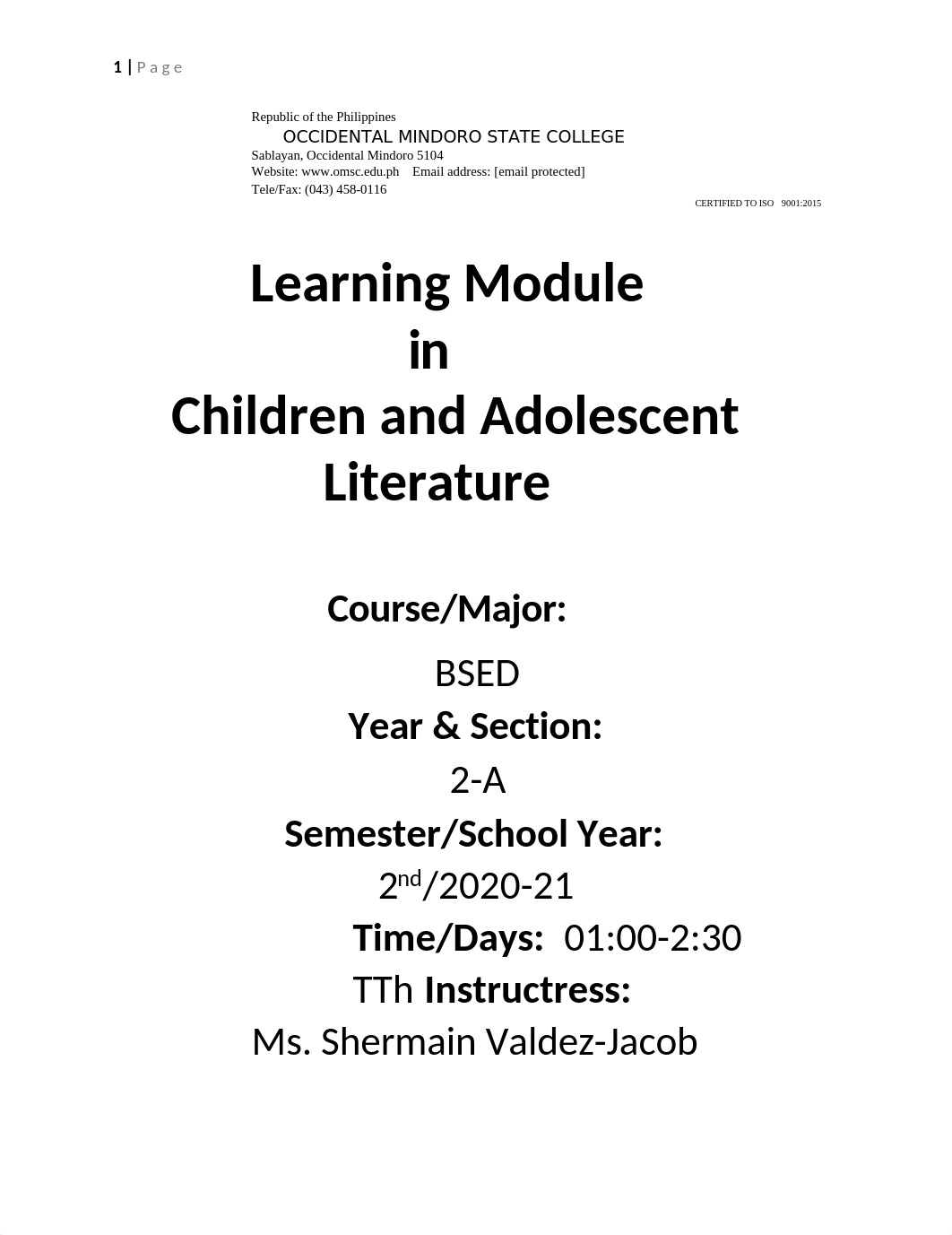 Children and Adolescent Literature BSED 2-A.docx_dk9dso2n4cc_page1