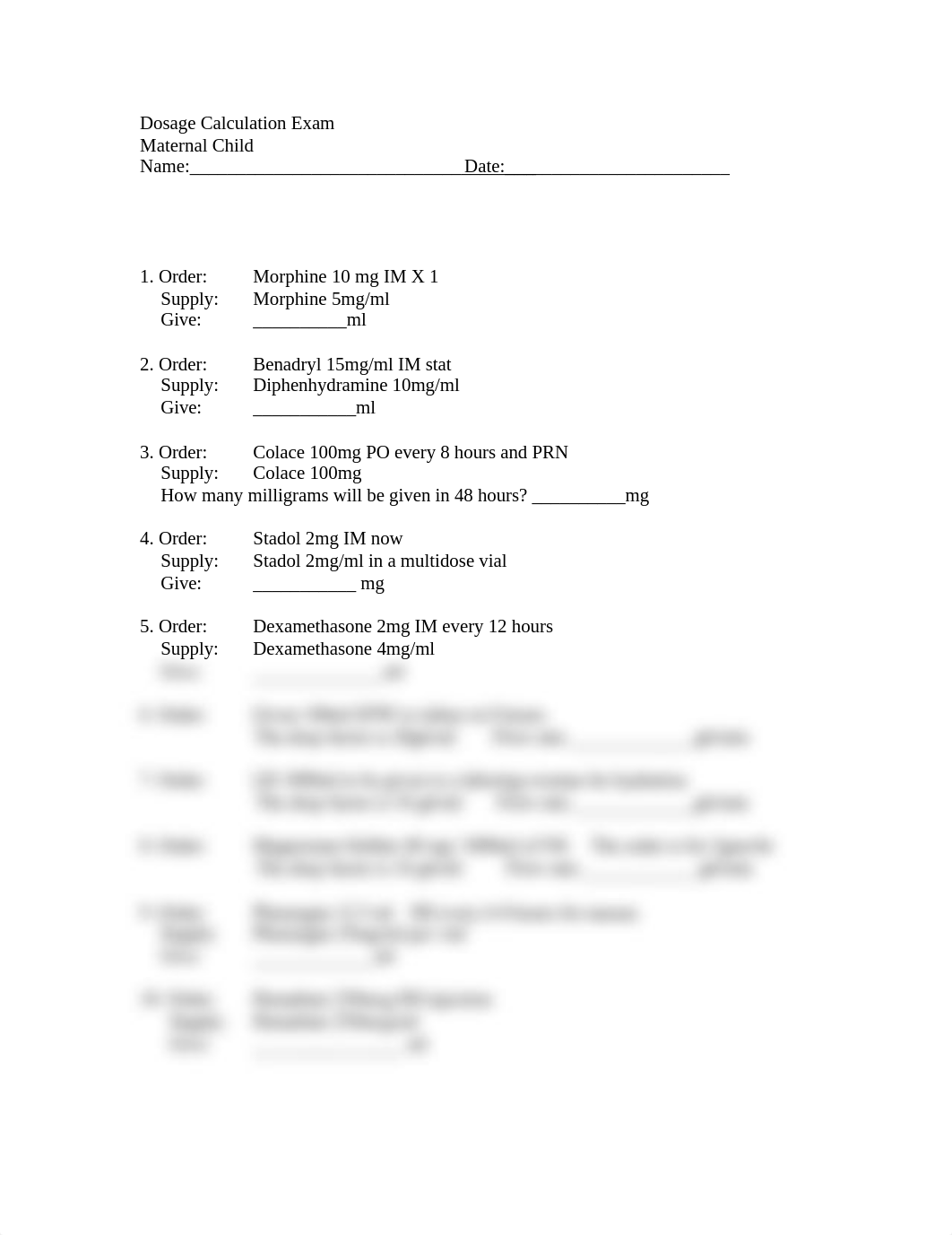 Dosage Calculation Exam-OB (1).docx_dk9m7xtnywq_page1