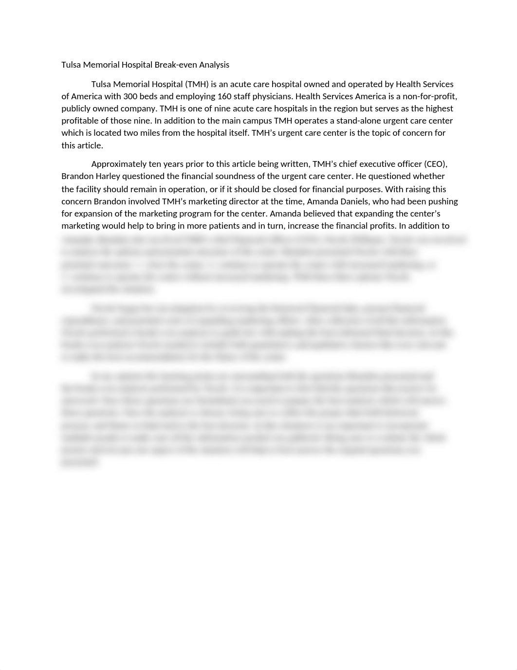 Tulsa Memorial Hospital Break Module 4 Discussion.docx_dk9p2y7g53k_page1