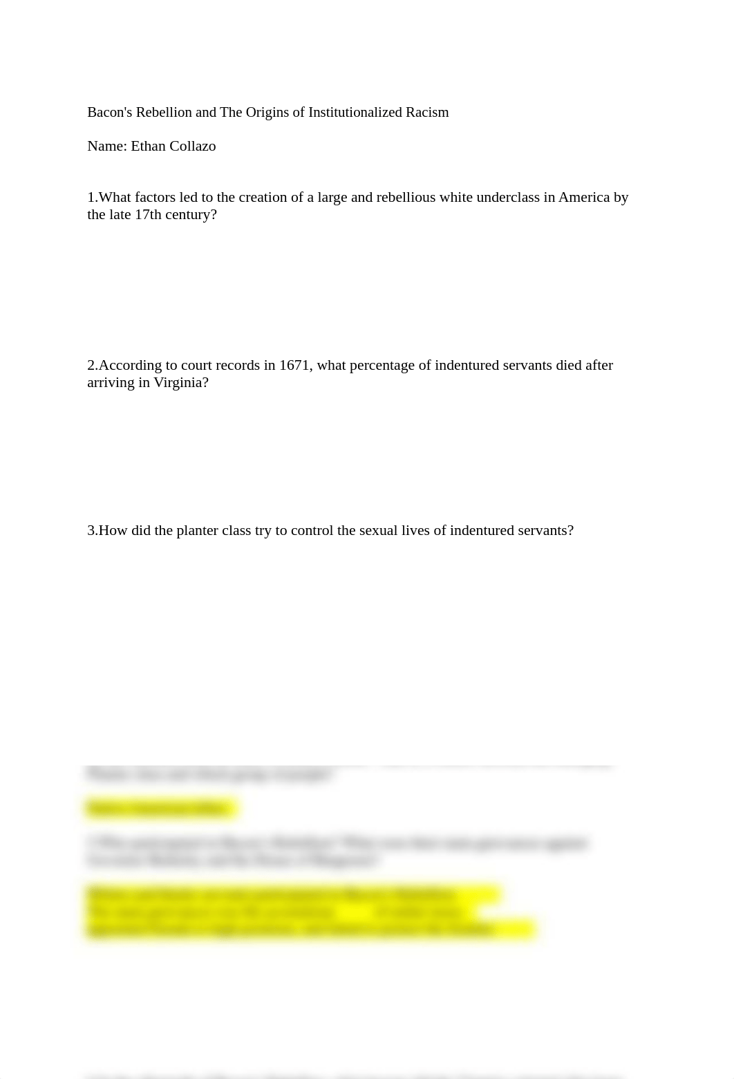 Ethan Collazo- Bacon's Rebellion and The Origins of Institutionalized Racism.docx_dk9udstjbb3_page1