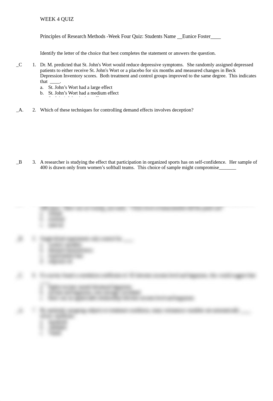 Eunice Foster_Principles of Research Methods - Week 4 Quiz R.doc_dk9w9kptqa7_page2