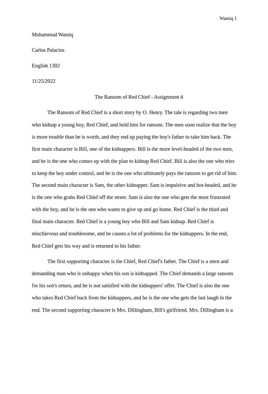 The Ransom of Red Chief - Assignment 4.docx_dkagcr2zvbr_page1