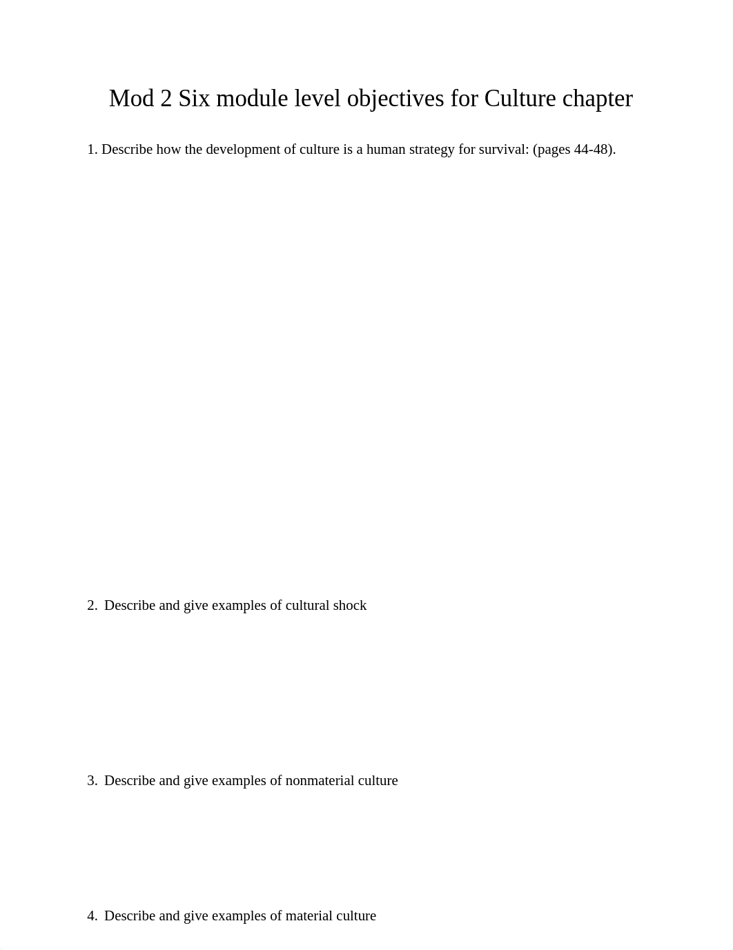 Mod 2 Six module level objectives for Culture chapter.docx_dkar4xip4l8_page1