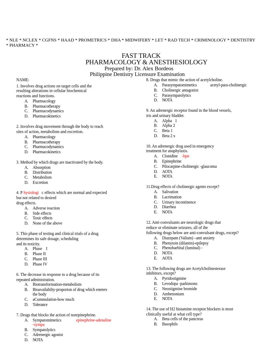 FAST TRACK - PHARMA & ANES [SC].docx_dkavicvhnih_page1