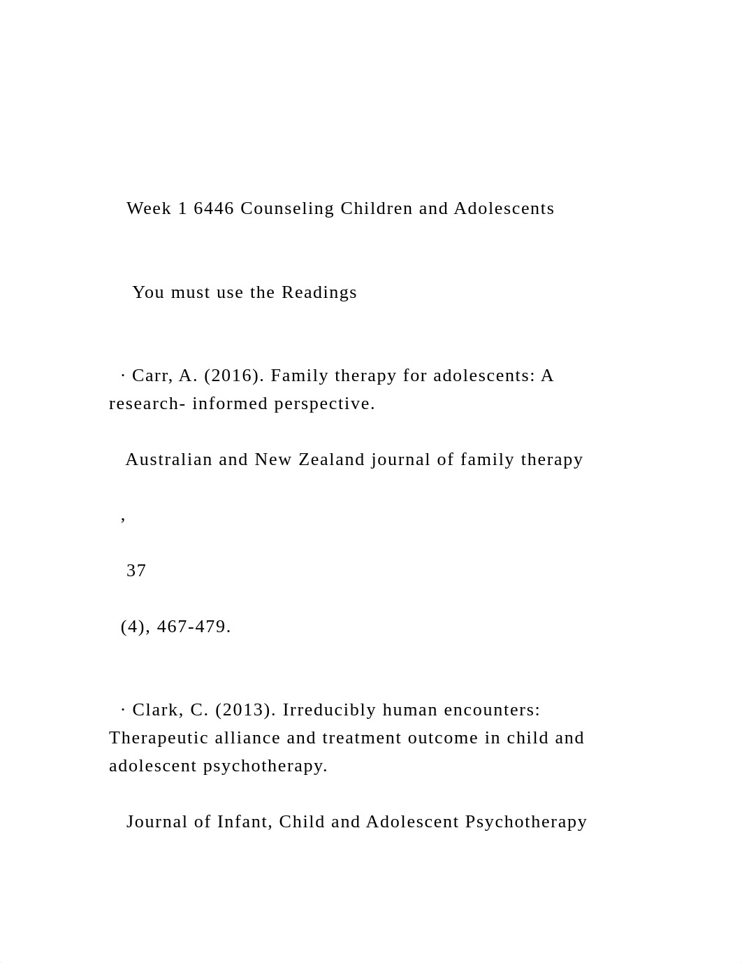 Week 1 6446 Counseling Children and Adolescents      You.docx_dkbaacfpcxs_page2