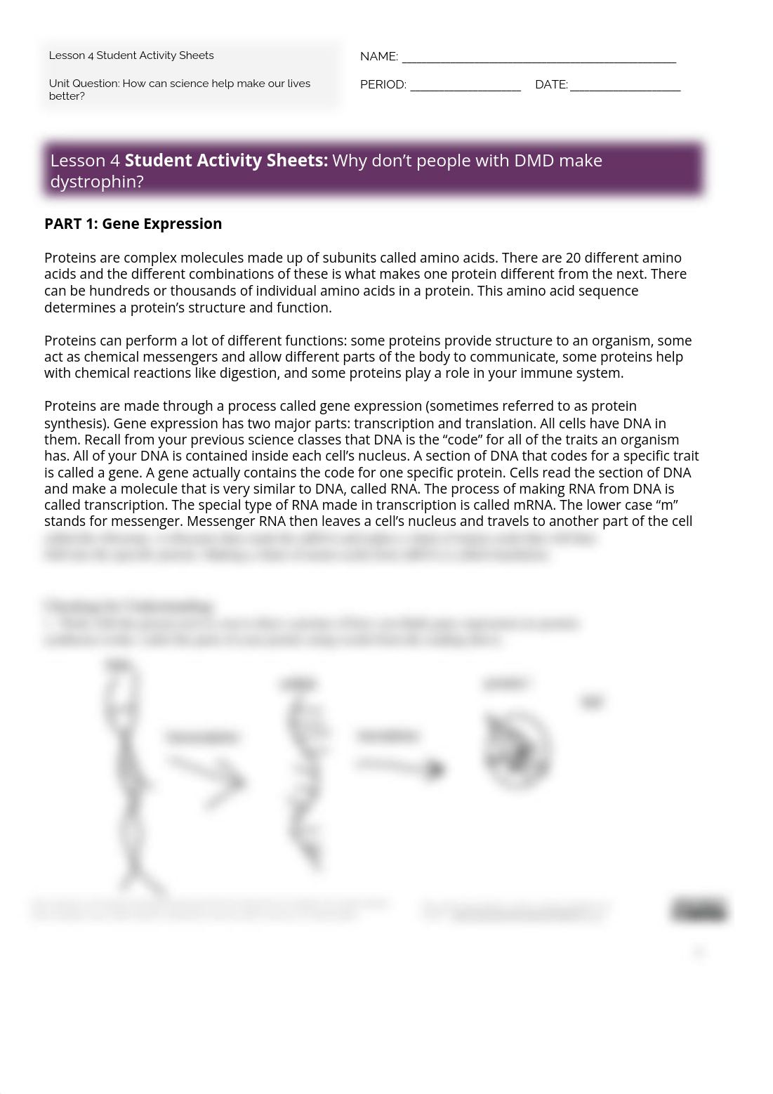 Edwin Alvarez - Lesson 4 Student Activity Sheets Why don't people with DMD make dystrophin.pdf_dkbt64jlt2x_page1