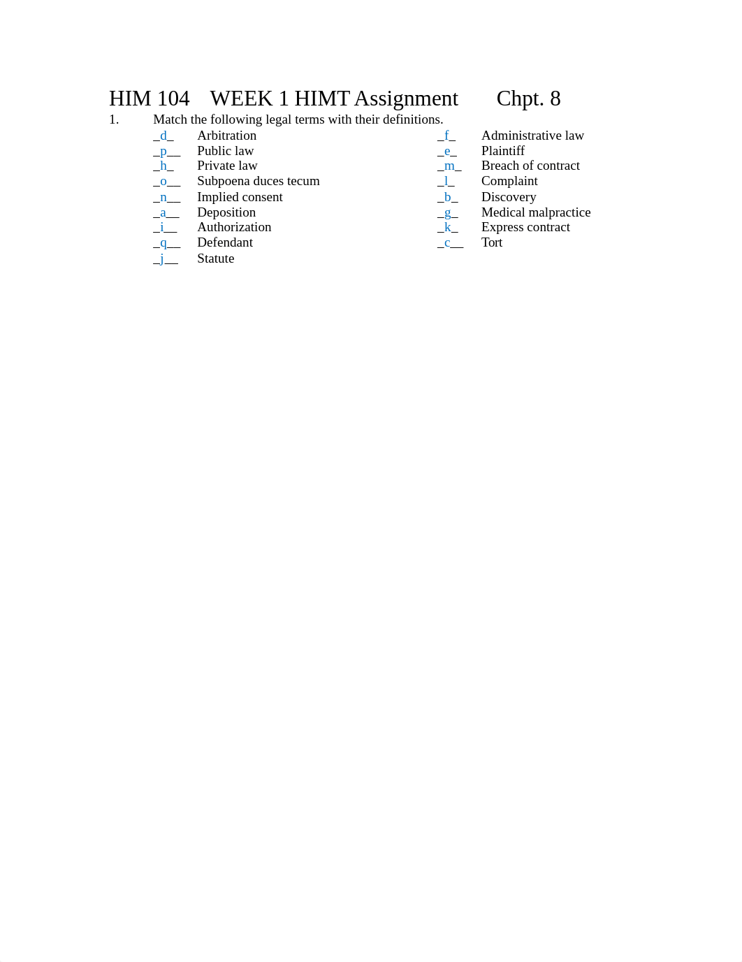 WEEK 1 HIMT Assignment  Chpt 8 worksheet.doc_dkbtyr4y650_page1