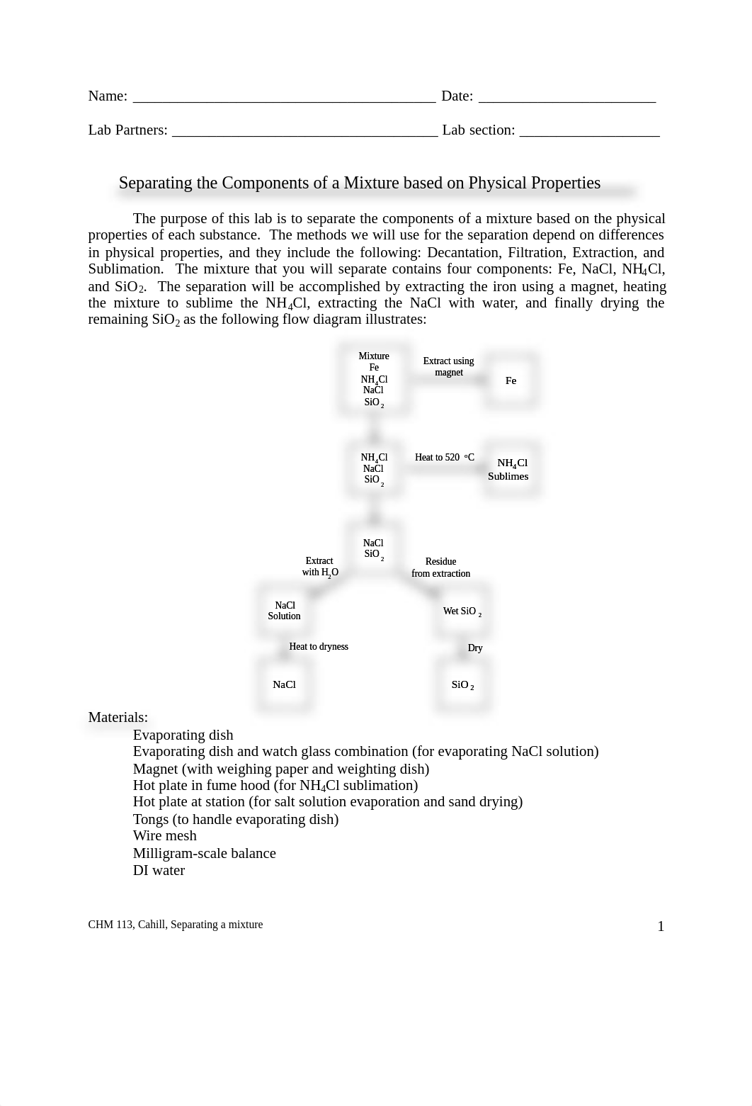 3  Laboratory Experiment, Separation of the Components of a Mixture-STUDENT.pdf_dkbtz33dyhh_page1