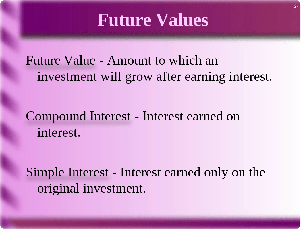 Outline 2 Valuation, Time Value of Money, and Introduction to Discount Rates and Rate of Return.ppt_dkbvx9r0ru3_page2