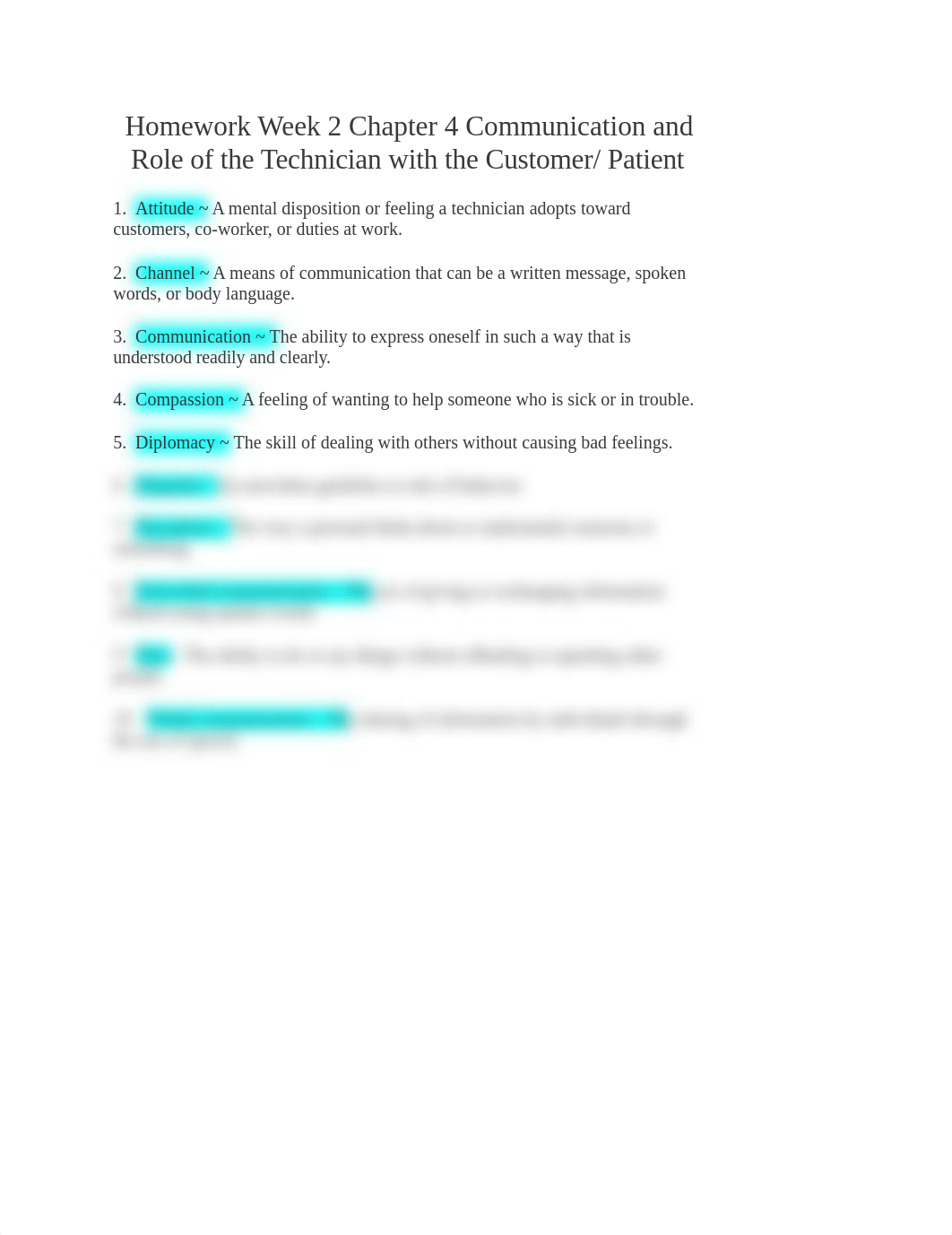 Homework Week 2 Chapter 4 Communication and Role of the Technician with the Customer Patient.docx_dkc9uh0ypzp_page1