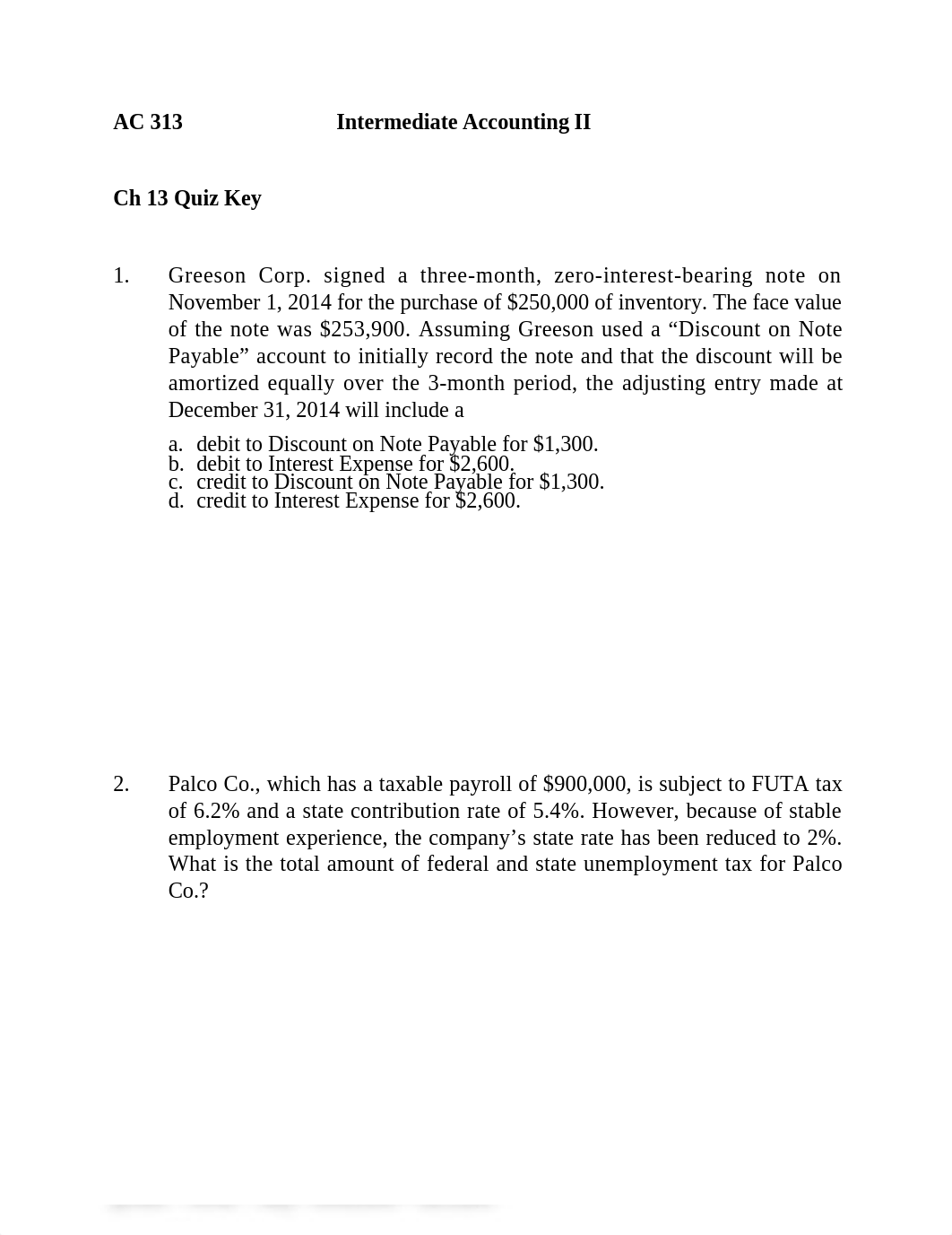 AC 313 Quiz KEY for CH 13.docx_dkcg04aom9g_page1