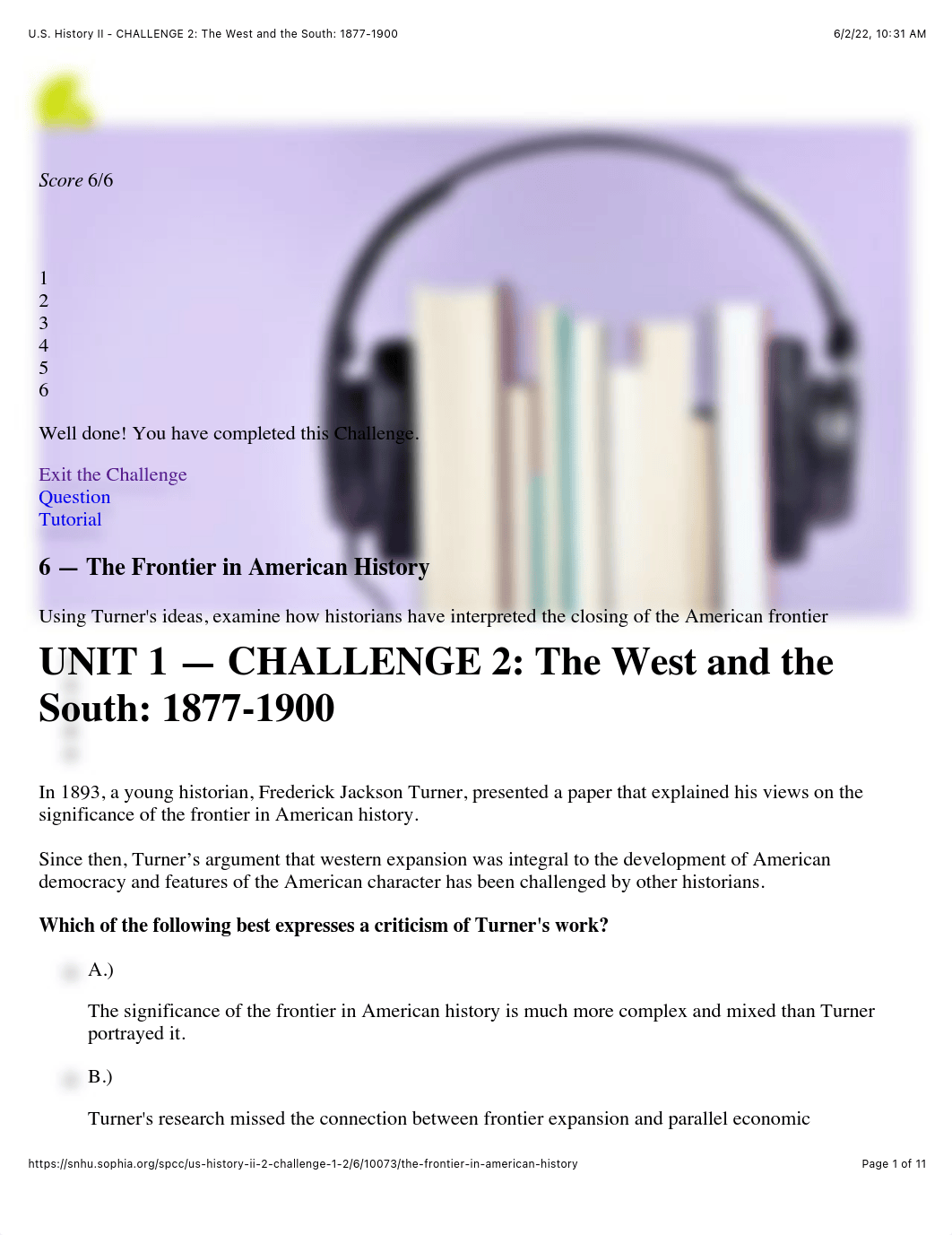 U.S. History II - CHALLENGE 2: The West and the South: 1877-1900.pdf_dkcl12f3dox_page1