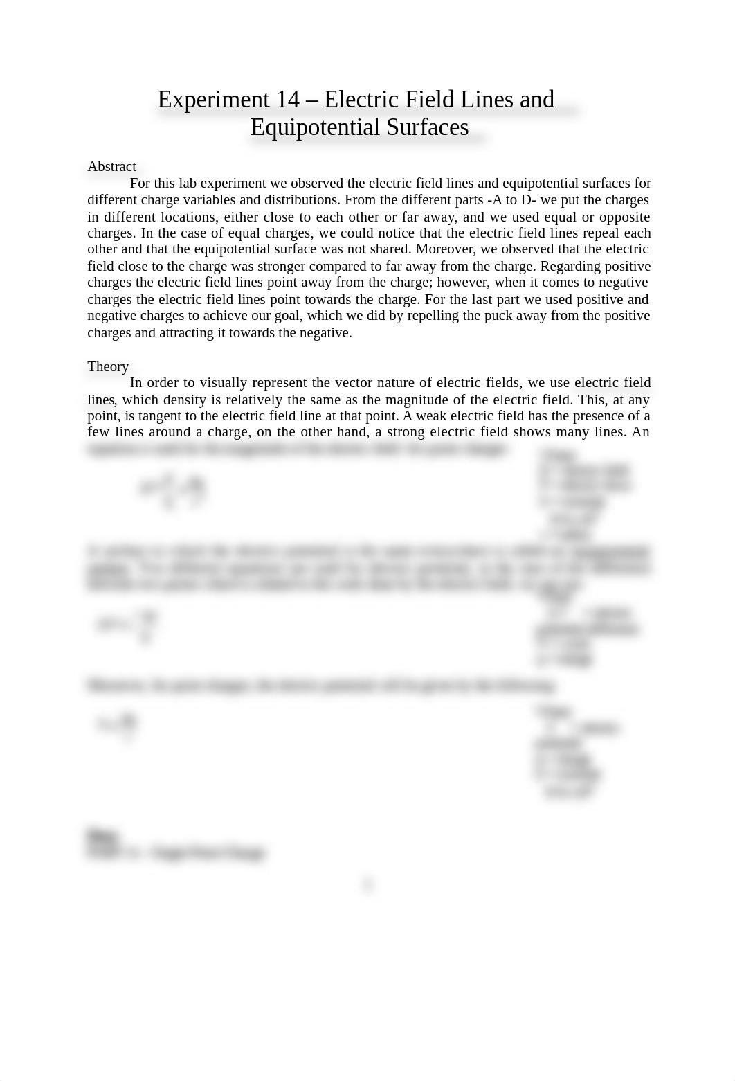 Experiment 14 - Electric Field Lines and Equipotential Surfaces.docx_dkcphlej9d7_page1