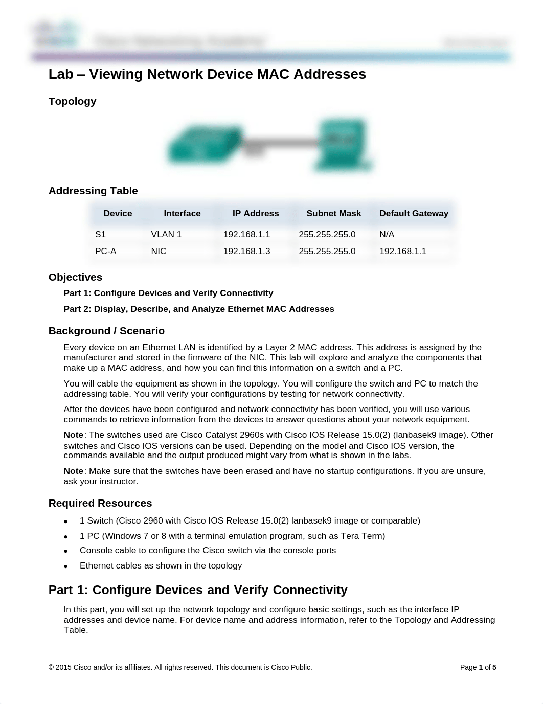 5.1.2.8 Lab - Viewing Network Device MAC Addresses_dkcsojd4pc9_page1