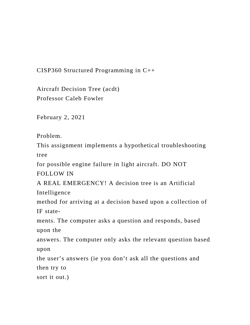 CISP360 Structured Programming in C++Aircraft Decision Tre.docx_dkcw0ecigeu_page2