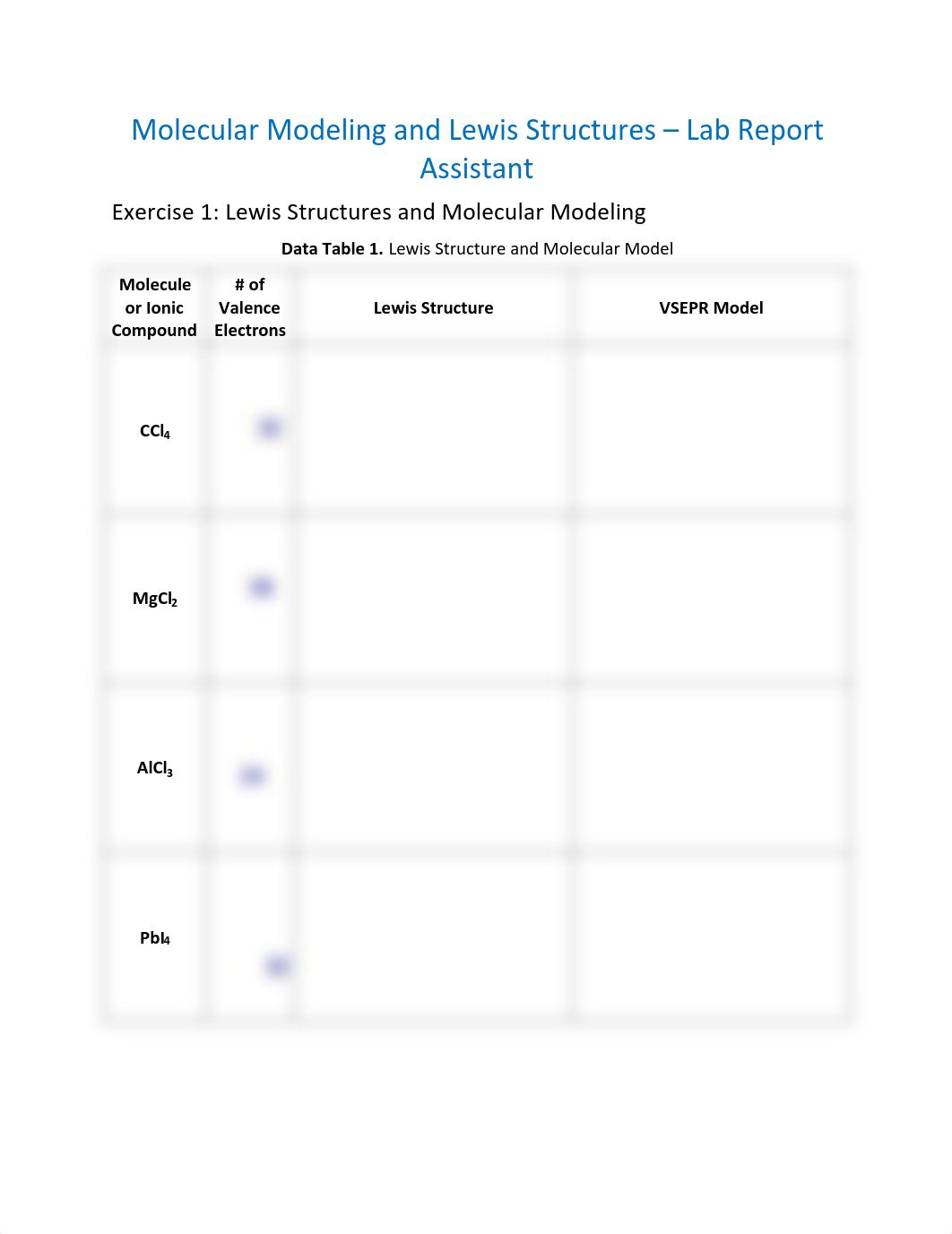 Molecular Modeling and Lewis Structures_Report.pdf_dkdfyb7bwla_page1