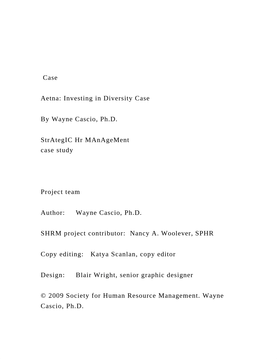 CaseAetna Investing in Diversity CaseBy Wayne Cascio.docx_dkdmauojut4_page2