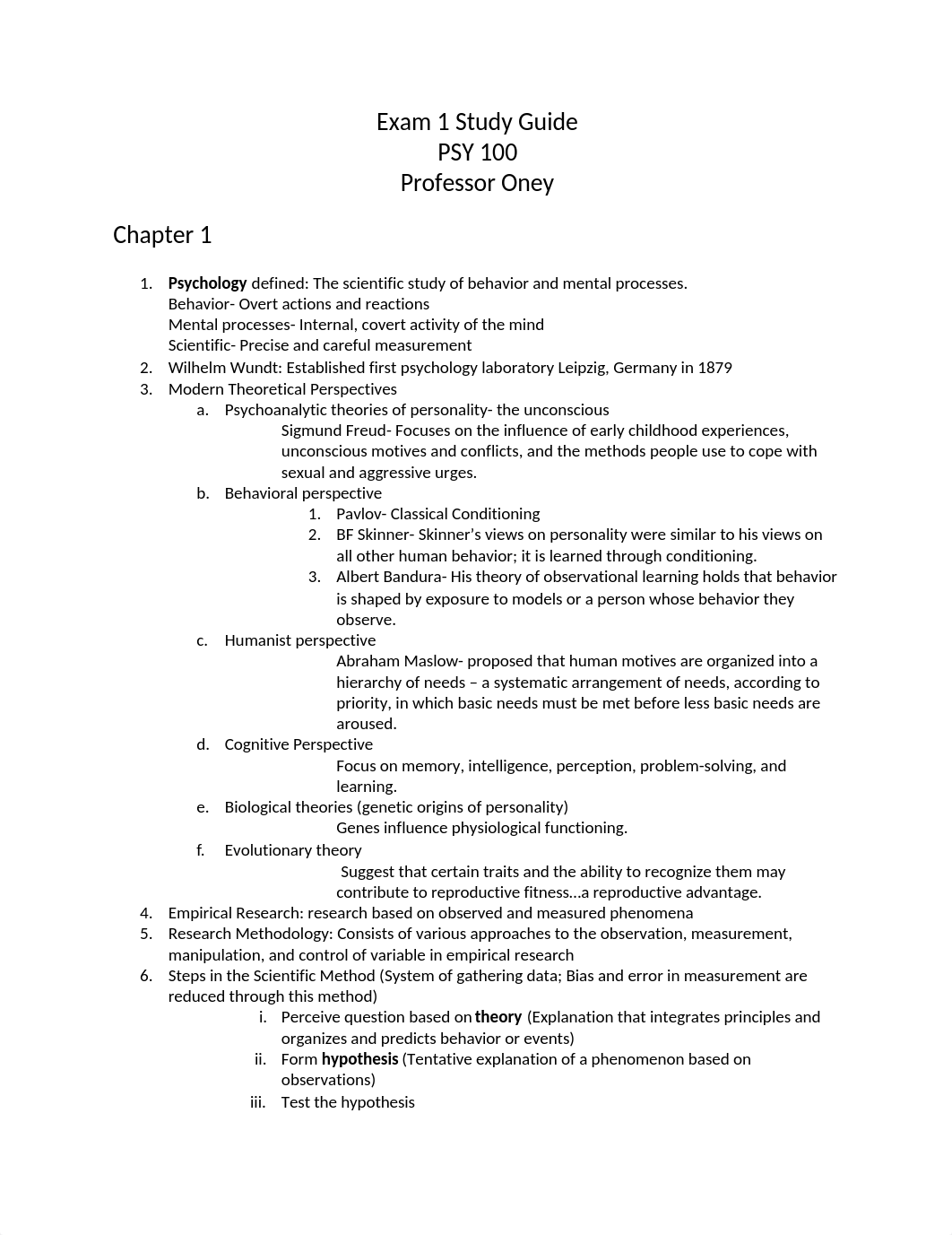 PSY100Exam 1 Study Guide (1).docx_dkdz6e4z3mm_page1