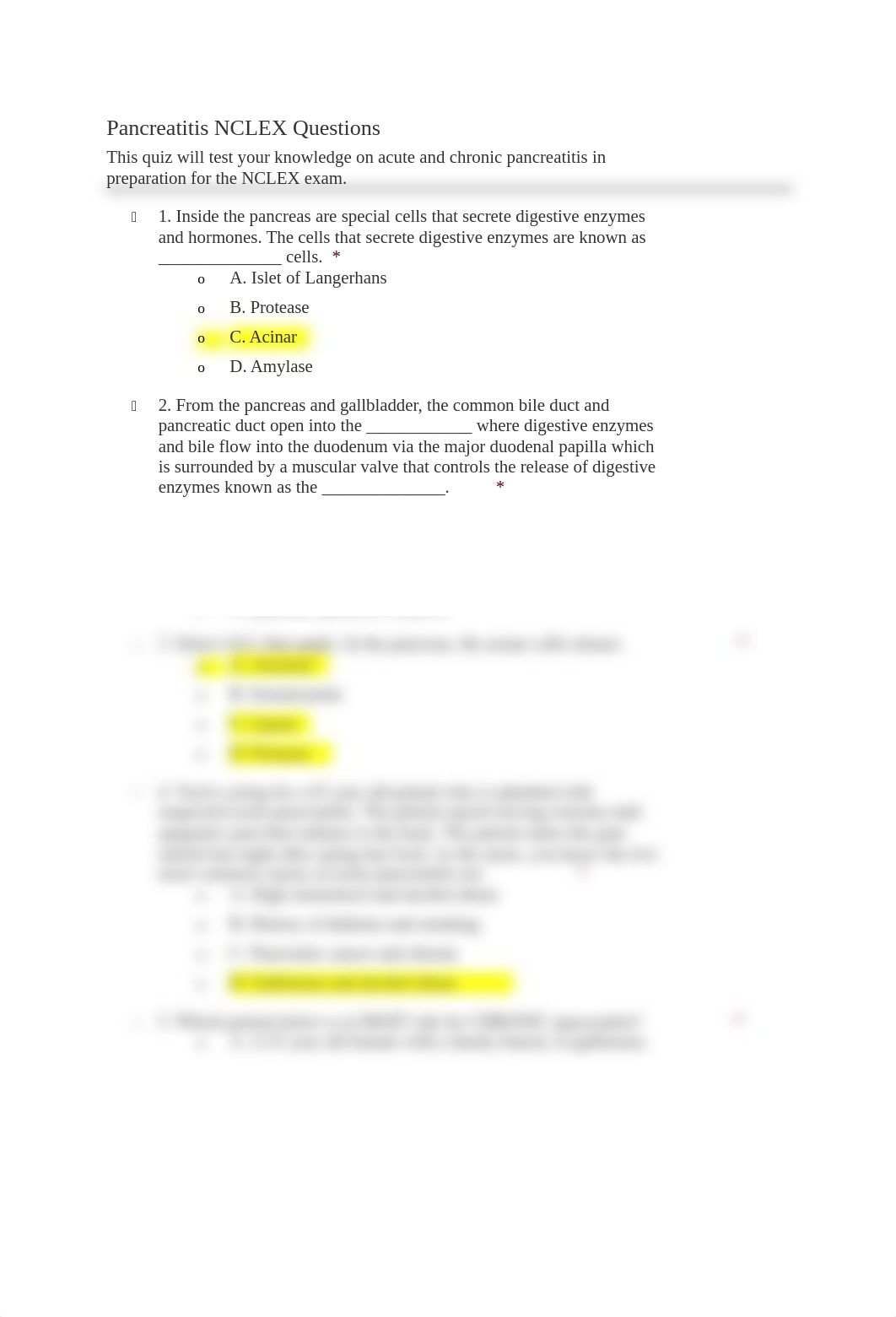 Pancreatitis NCLEX Questions 6:29:22.docx_dke0c6w0hj0_page1