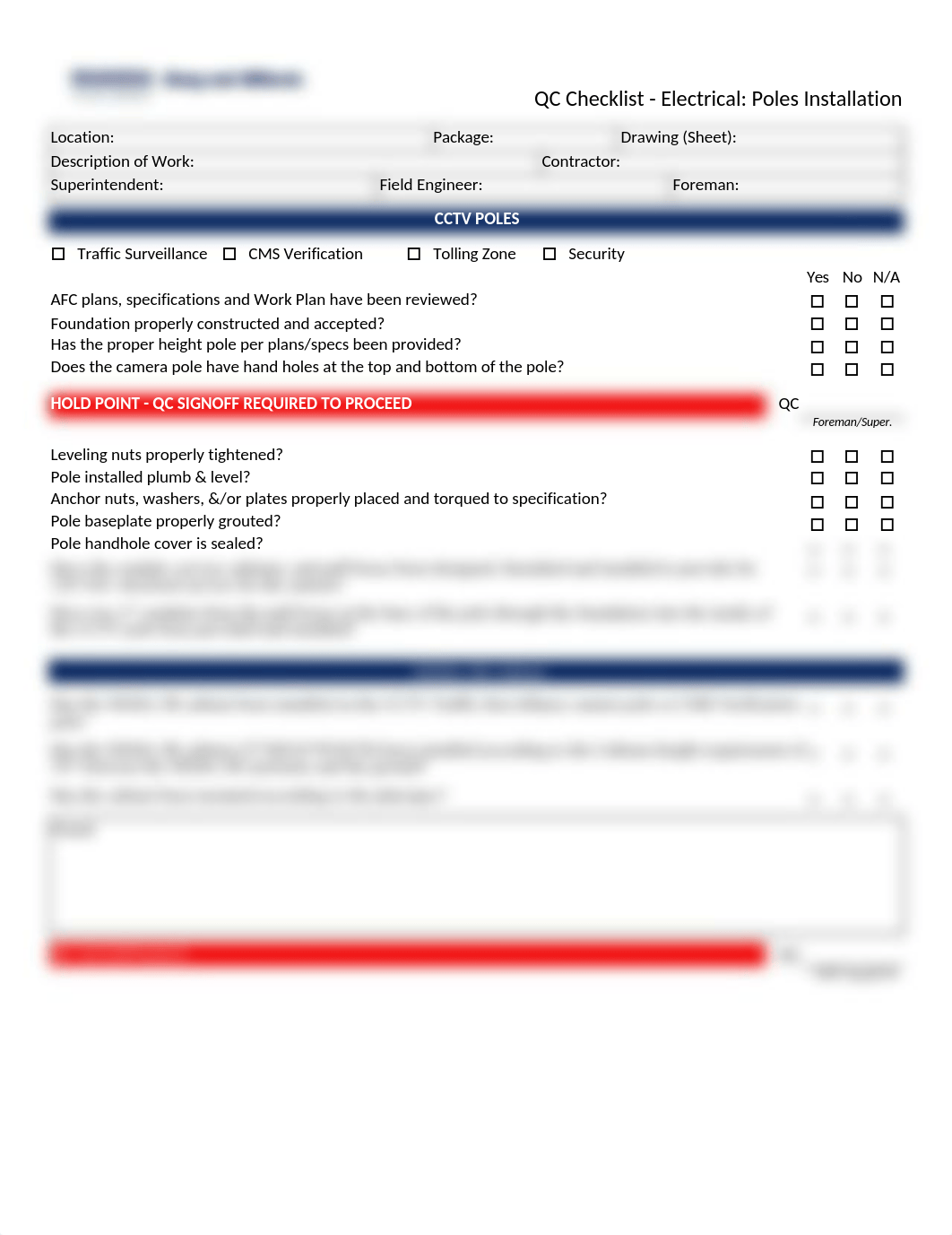 QCC-014 Electrical - Pole Installation Checklist.xlsx_dke1ensivyr_page1