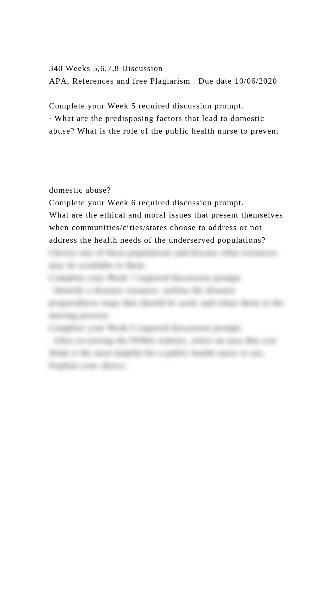 340 Weeks 5,6,7,8 Discussion APA, References and free Plagiarism.docx_dke8z5a4roy_page2