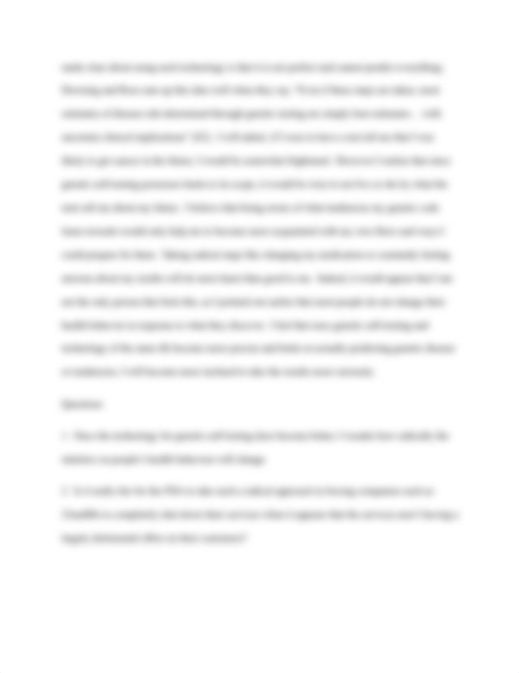 FDA and cautiousness on consumer genetics reaction essay_dkee2t3pdtp_page2