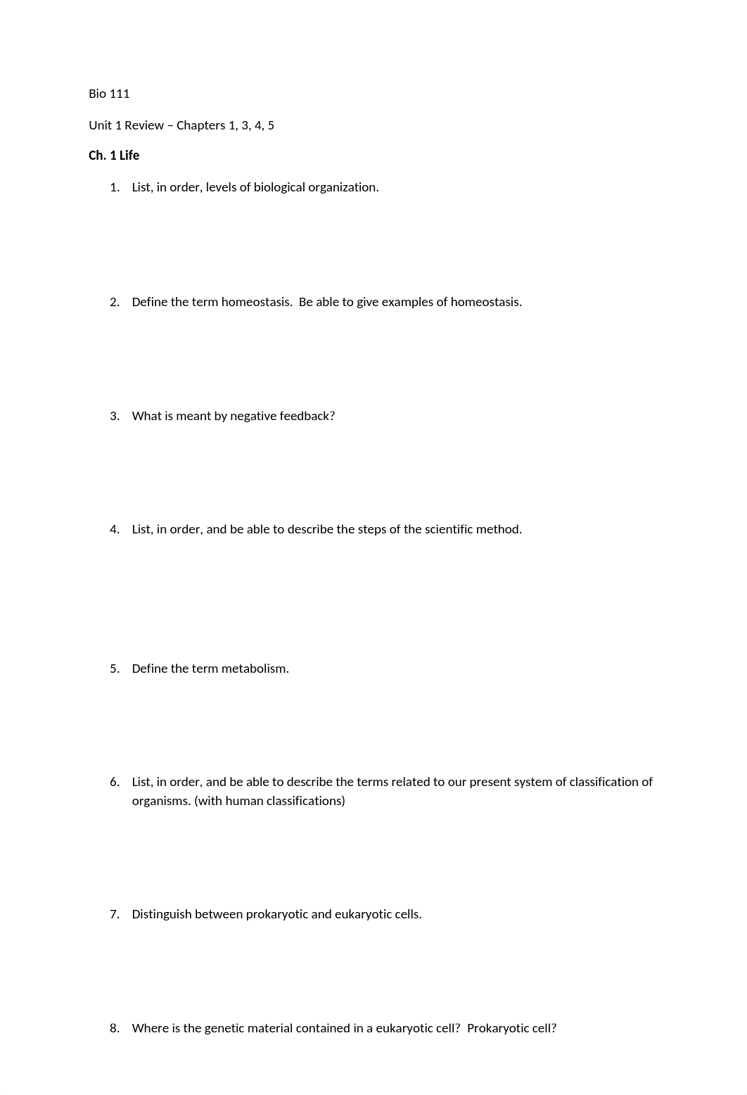 Bio 111 Unit 1 Review (Sp14)_dkefb55msw7_page1