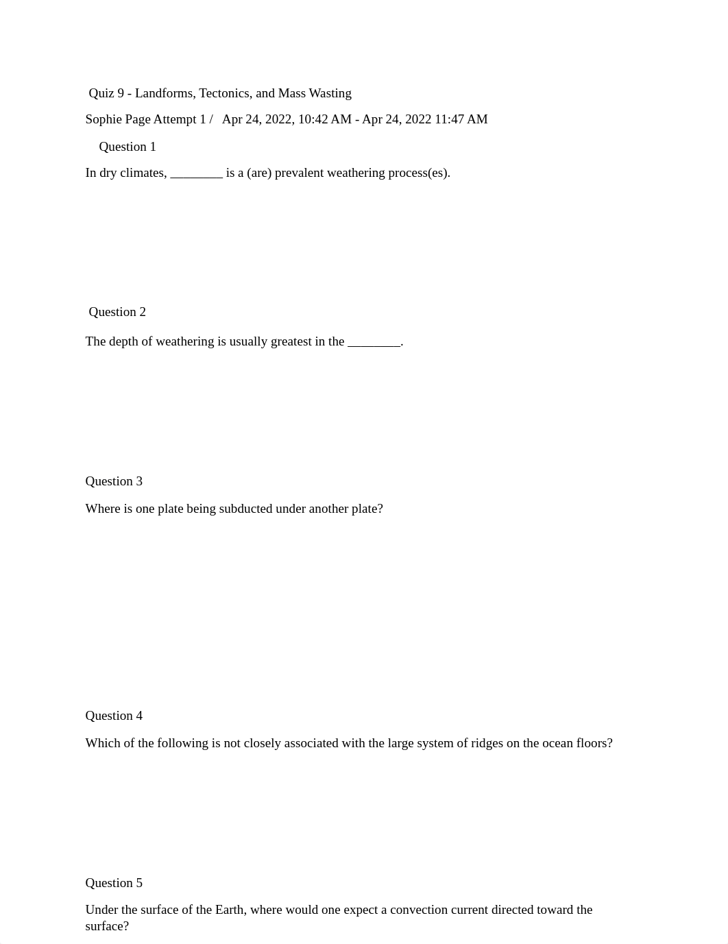 Quiz 9 landforms^J tetonics^J mass wasting.pdf_dkegfbz9zy9_page1