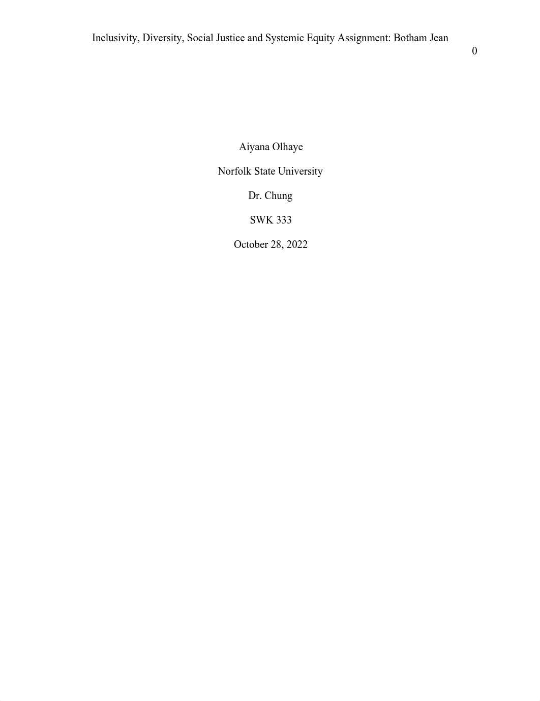 Inclusivity, Diversity, Social Justice and Systemic Equity Assignment_ Botham Jean  (1).pdf_dkevaudqomg_page1