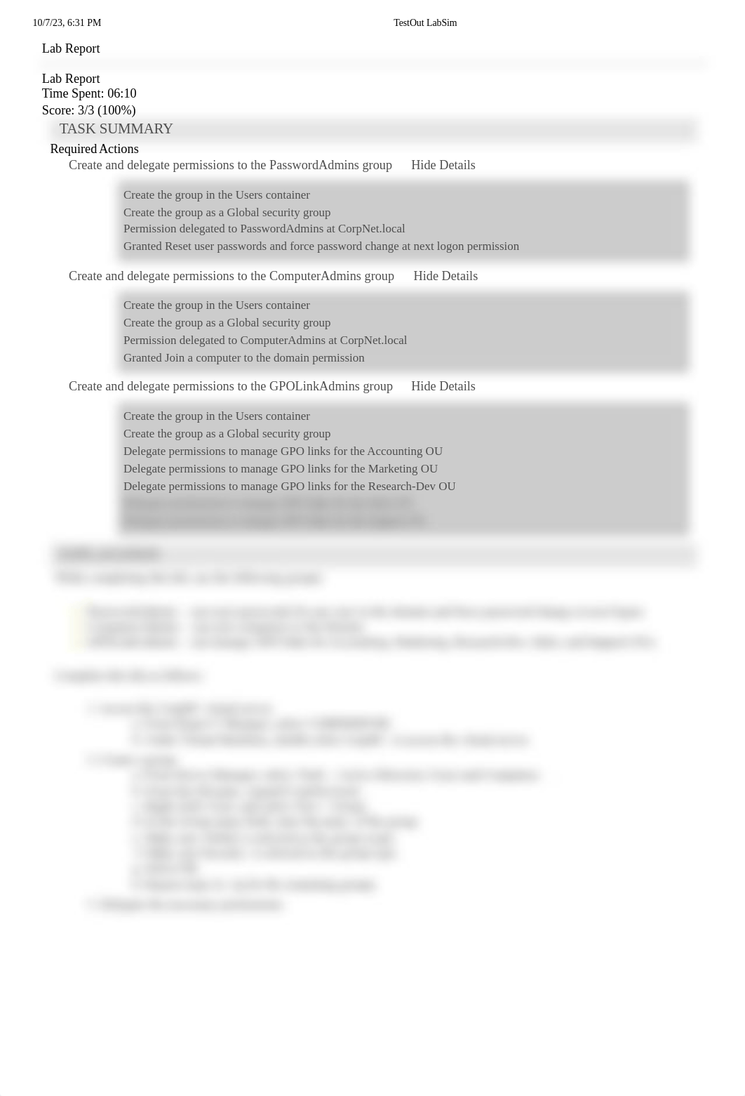 7.7.8 Delegate Administrative Control TestOut LabSim.pdf_dkf7d3hsy7k_page1