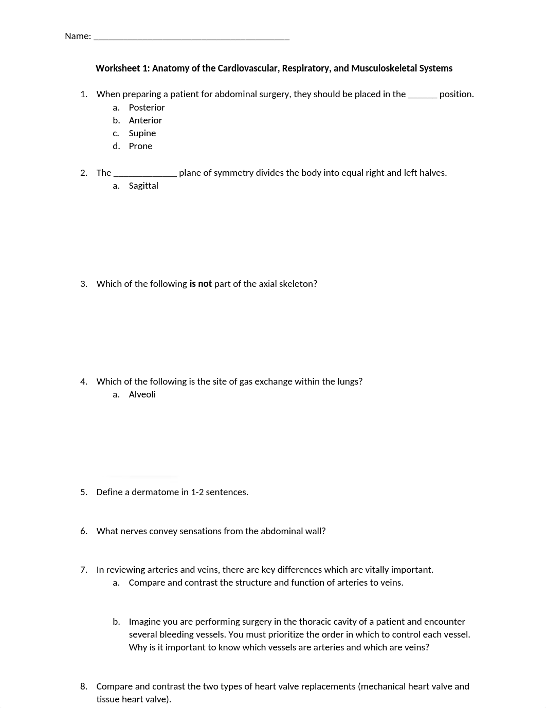 Worksheet 1 Anatomy of the Cardiovascular, Respiratory, and Musculoskeletal Systems.docx_dkf8diczgmm_page1