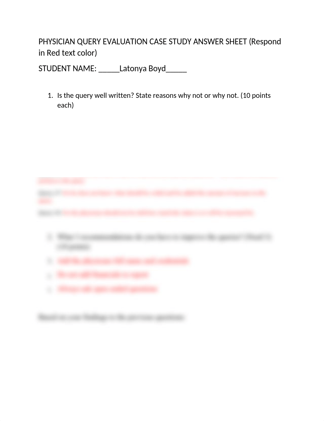 PHYSICIAN QUERY EVALUATION CASE STUDY ANSWER SHEET 100919.docx_dkfbp9bc8lk_page1