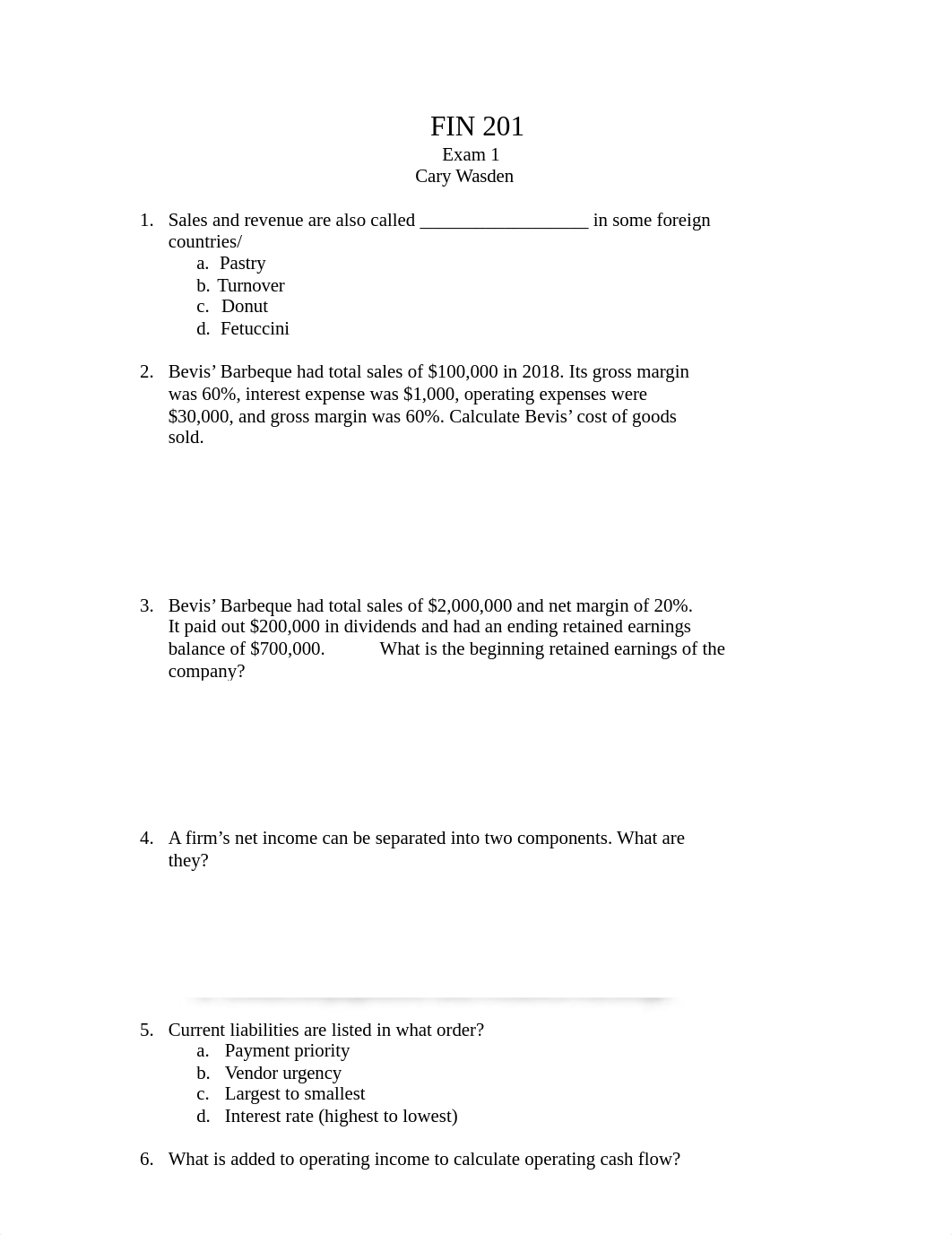 FIN 3100 Exam 1 CDW KEY.docx_dkfnvgtm7nl_page1