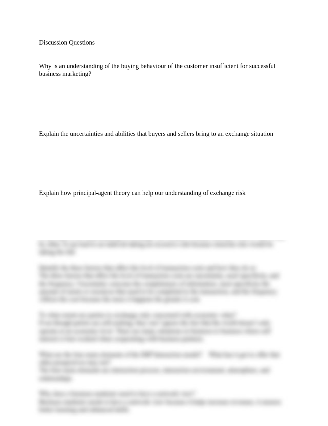 Why is an understanding of the buying behaviour of the customer insufficient for successful business_dkfoh3jjajl_page1