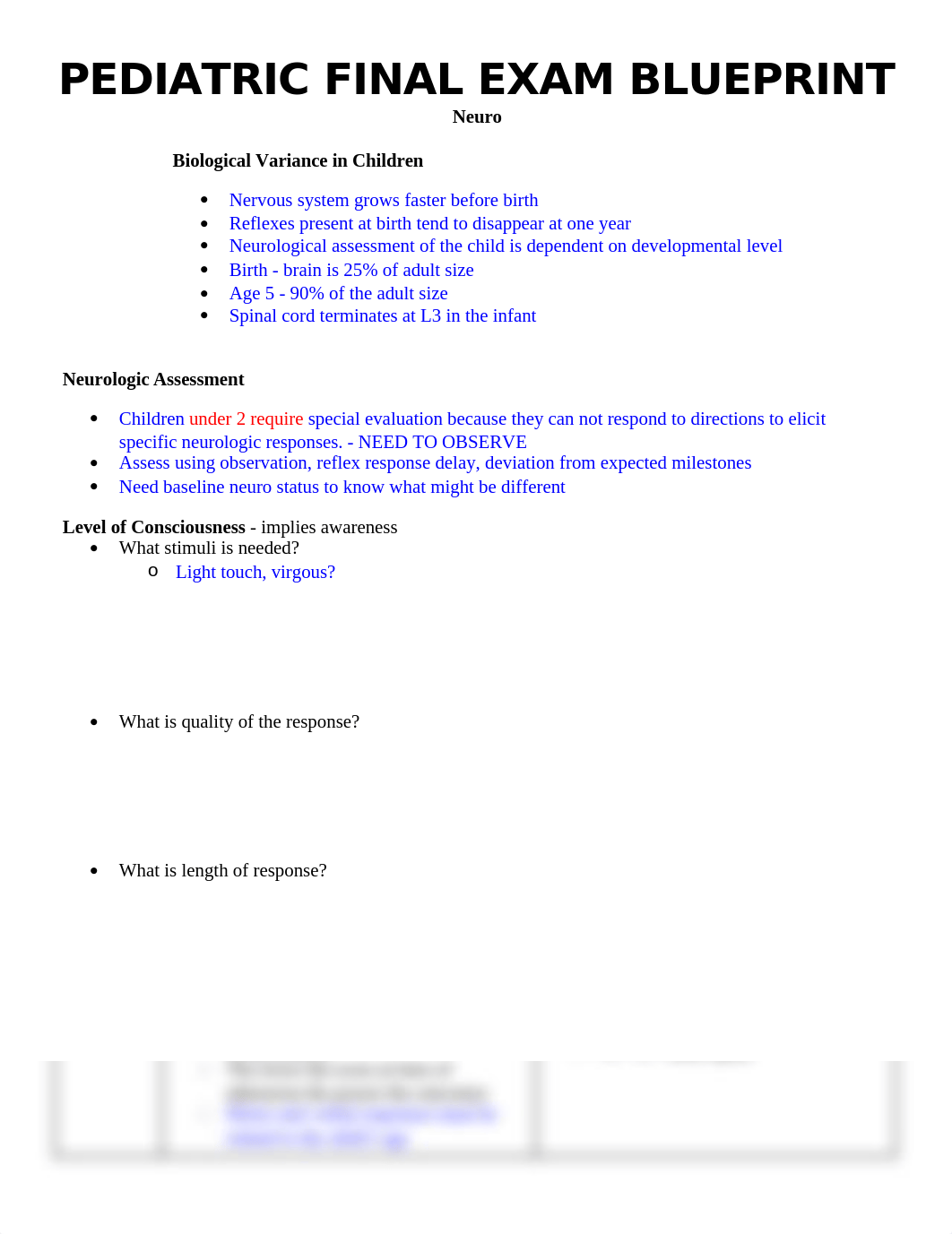 Peds - Final Exam Blueprint (By H).docx_dkfqt2xnyws_page1