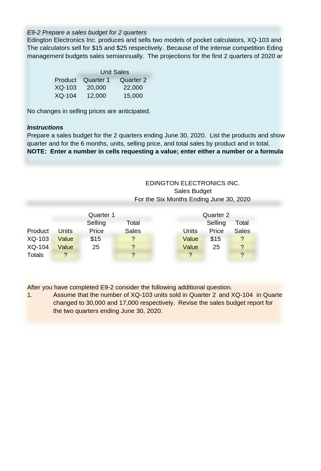 Managerial Excel Ex 11 Problem 9-1A Wey_Mgrl_8e_ET_Ch09.xlsx_dkfqz9cdp53_page1