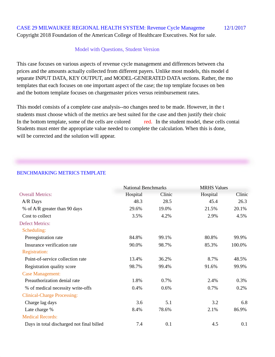 Case 29 Milwaukee Regional Health System - Student Questions- 6th edition (1).xlsx_dkg1j6qdc0f_page1