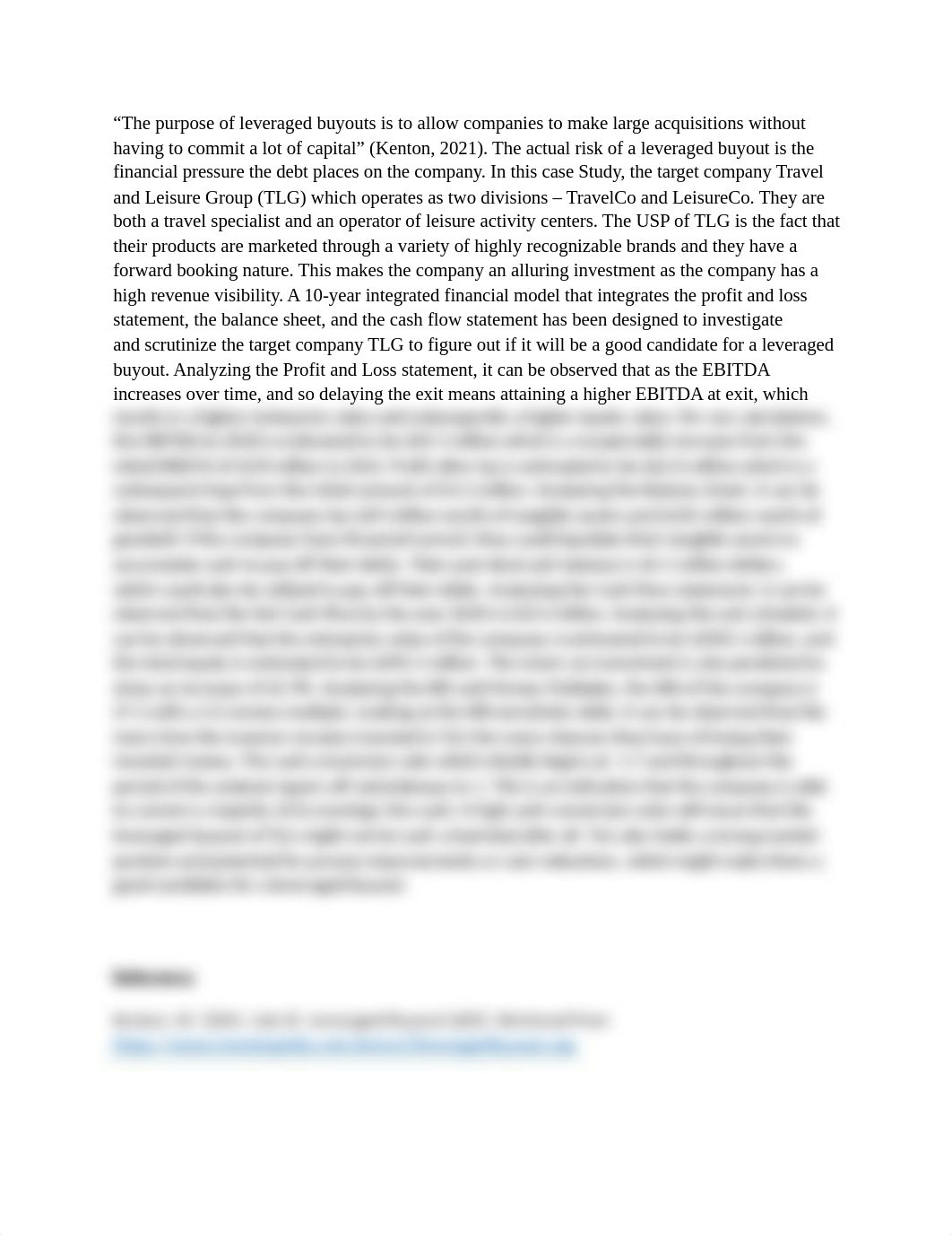 The fifth case study features a leveraged buyout.docx_dkg9uukpp19_page1