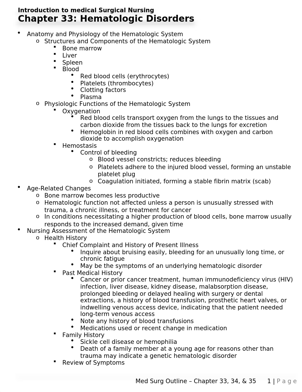 Med Surg Outline - Chapter 33, 34, & 35.docx_dkgm8wz1bjx_page1