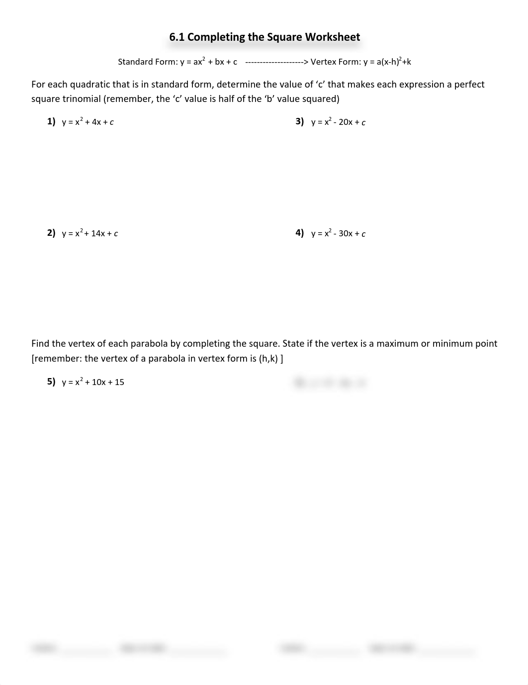 Completing the Square Worksheet_dkgocb4cdkm_page1