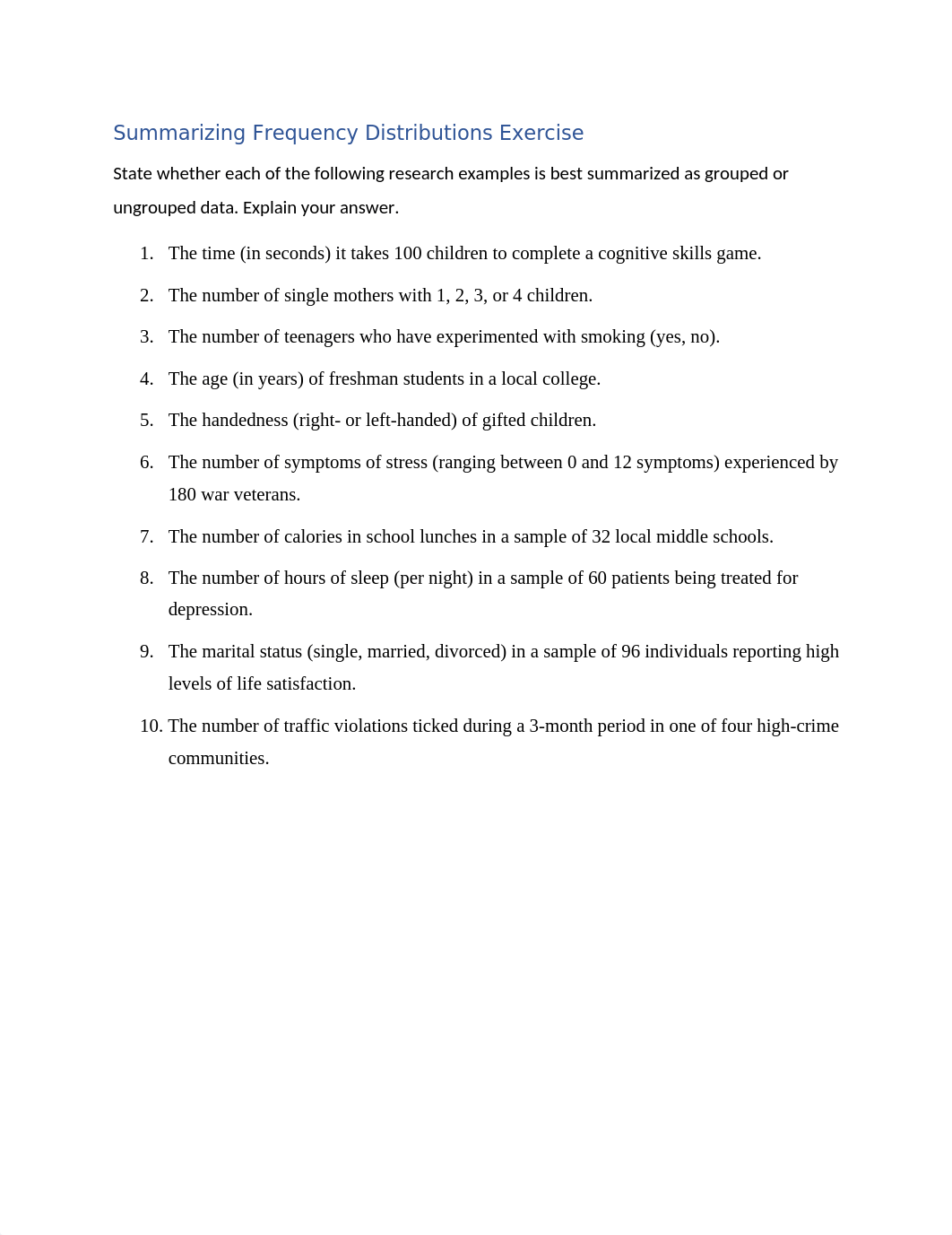 Summarizing Frequency Distributions Exercise.docx_dkgtdlbsdgb_page1