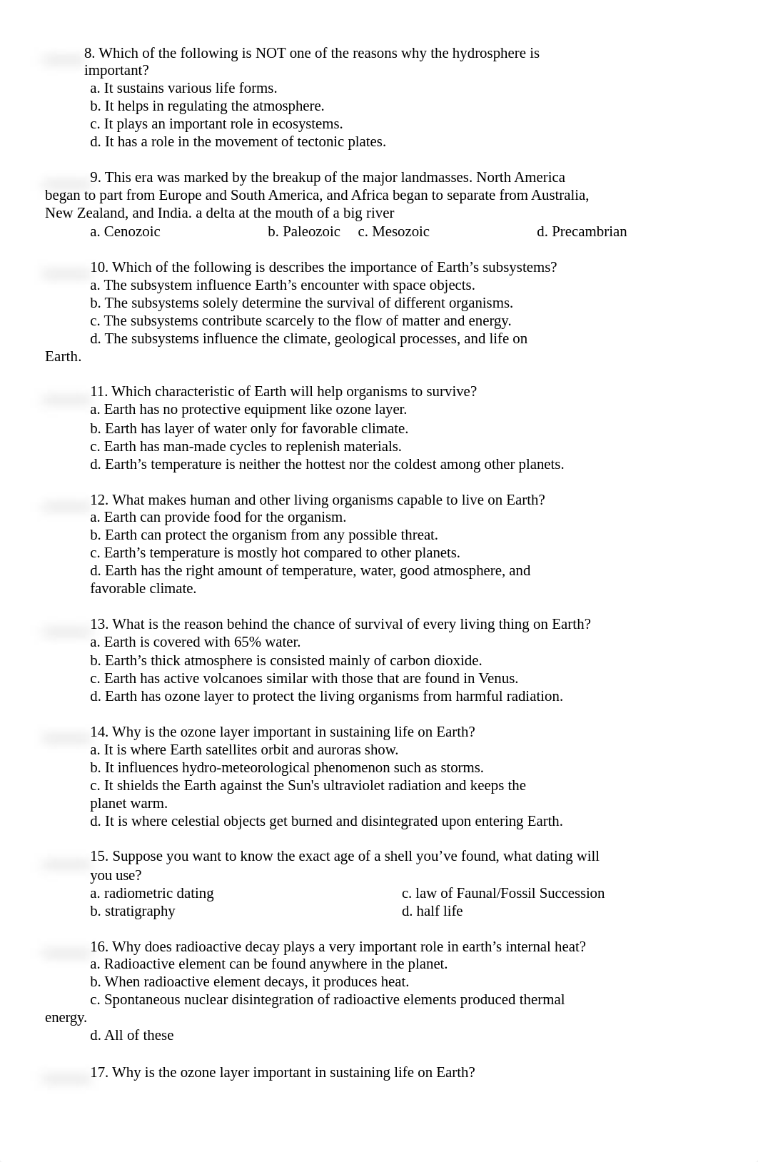 First Quarter Exam Earth and Life Science _For Printing First Quarter Exam - Copy.docx_dkh2uddr8f0_page2