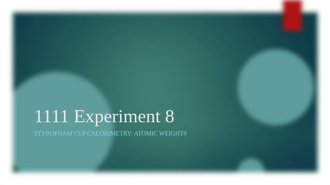 1111 Experiment 6- Styrofoam cup Calorimetry.pdf_dkhqn76fnuv_page1